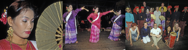 Traditional indonesian dancing